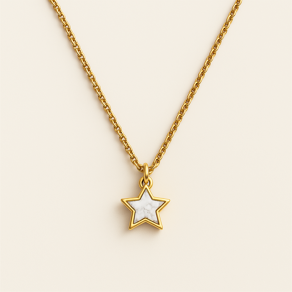 Starlight Rose Gold Necklace Emerosa Jewellery
