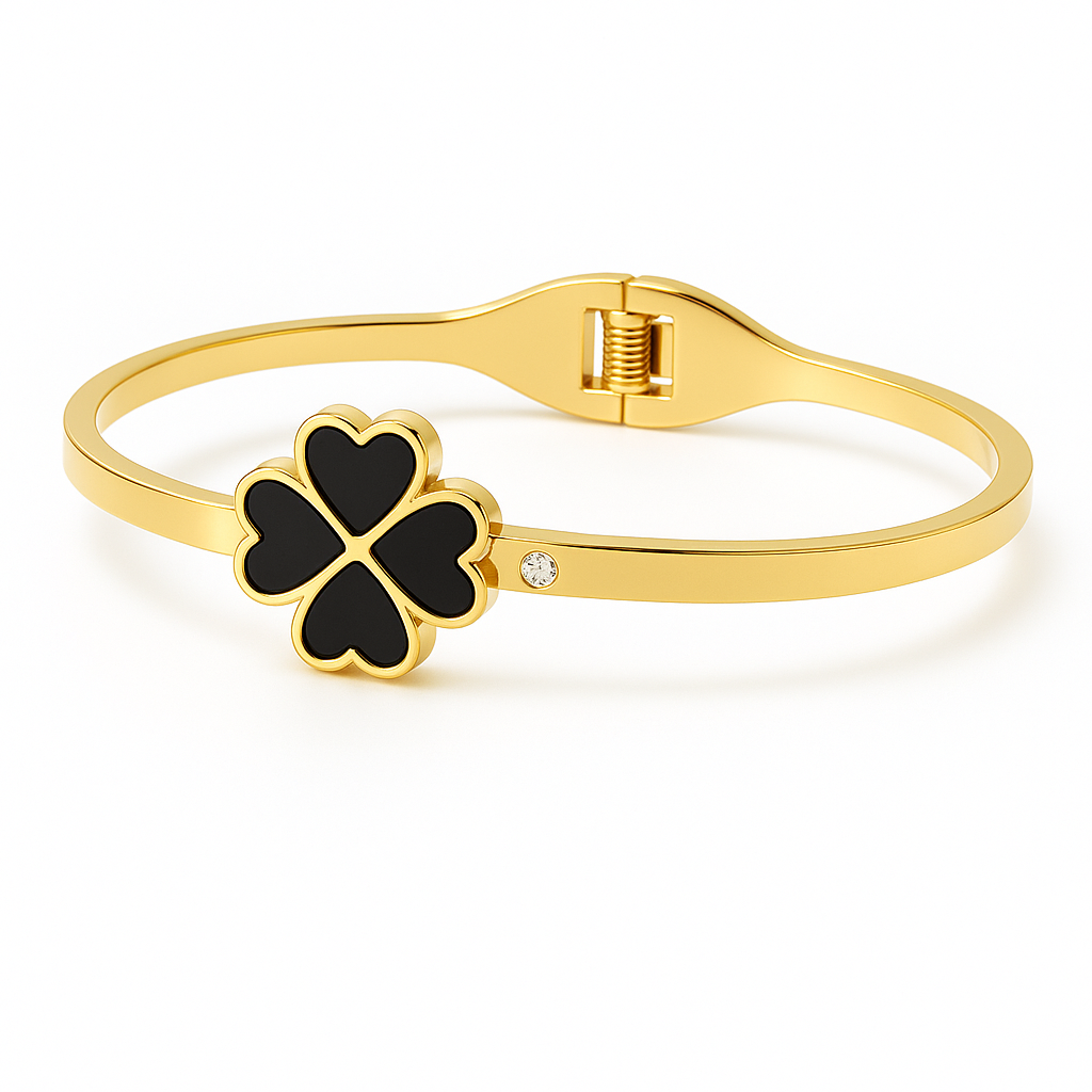 Midnight Luxe Clover Bracelet Emerosa Jewellery