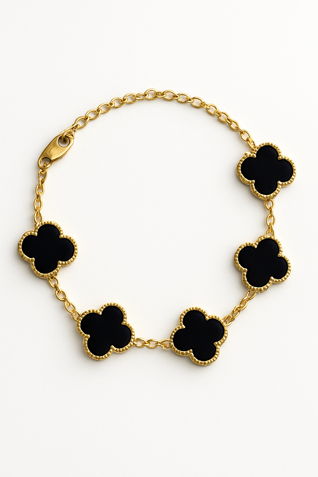 Anti Tarnish Reverse Clover Chain Bracelet Emerosa Jewellery