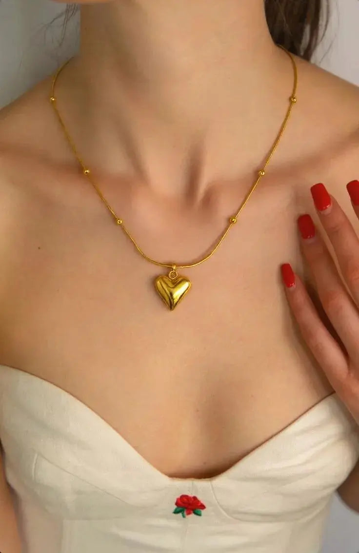 Heart Pendant Necklace Emerosa Jewellery