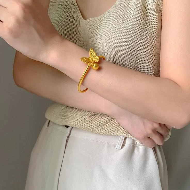 Golden Monarch Charm Bracelet Emerosa Jewellery