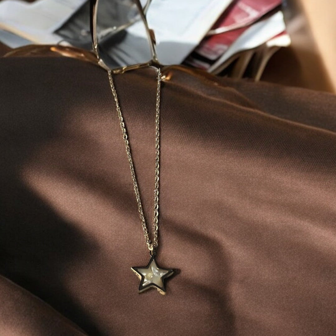 Starlight Rose Gold Necklace Emerosa Jewellery