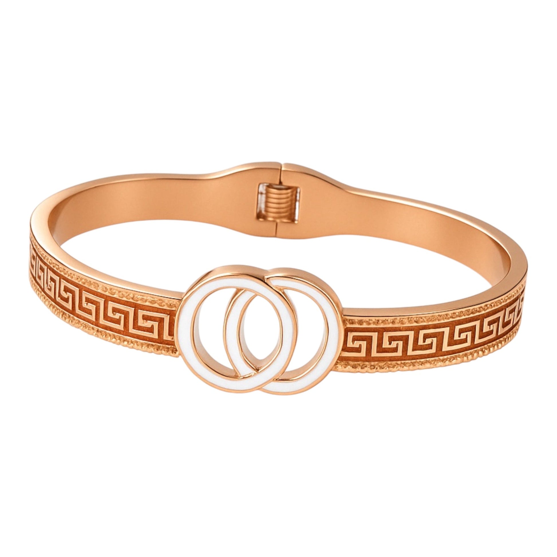 Designer Cuff Bracelet with Entwined Hoops Emerosa Jewellery