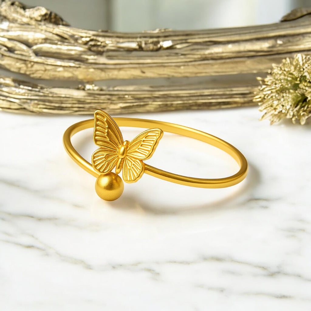 Golden Monarch Charm Bracelet Emerosa Jewellery