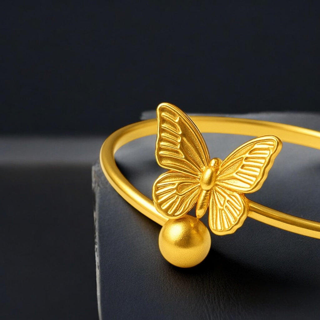 Golden Monarch Charm Bracelet Emerosa Jewellery