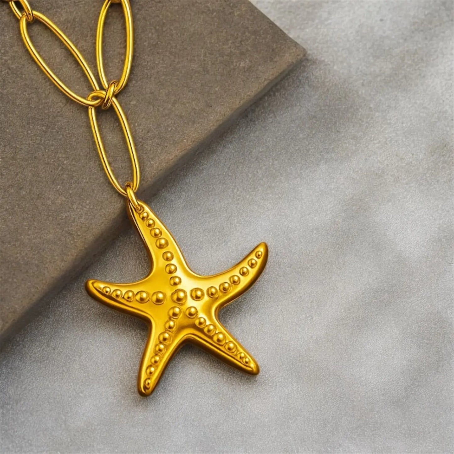 Starfish Couch Turtle Pendant Double Layered Necklace Emerosa Jewellery