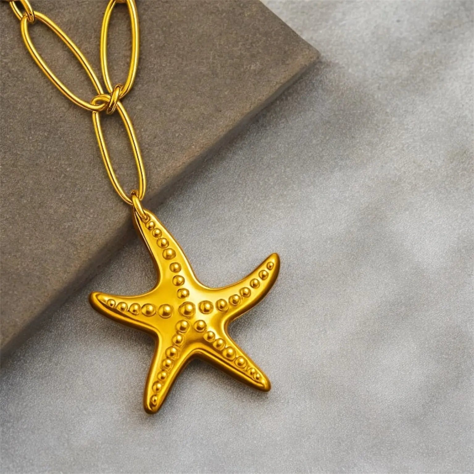 Starfish Couch Turtle Pendant Double Layered Necklace Emerosa Jewellery