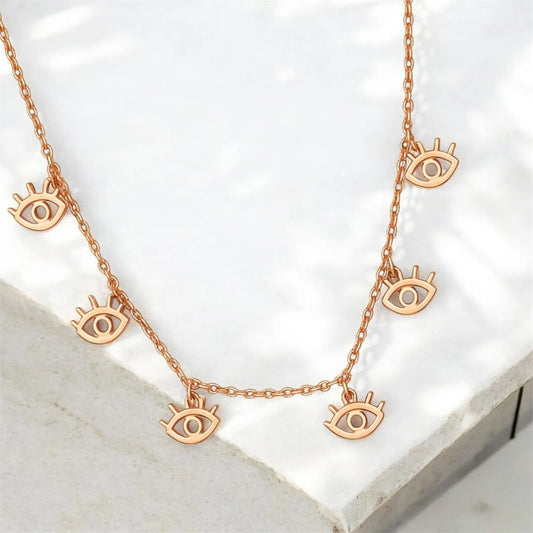 Evil Eye Charms Necklace Emerosa Jewellery