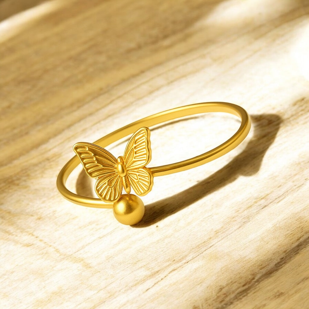 Golden Monarch Charm Bracelet Emerosa Jewellery