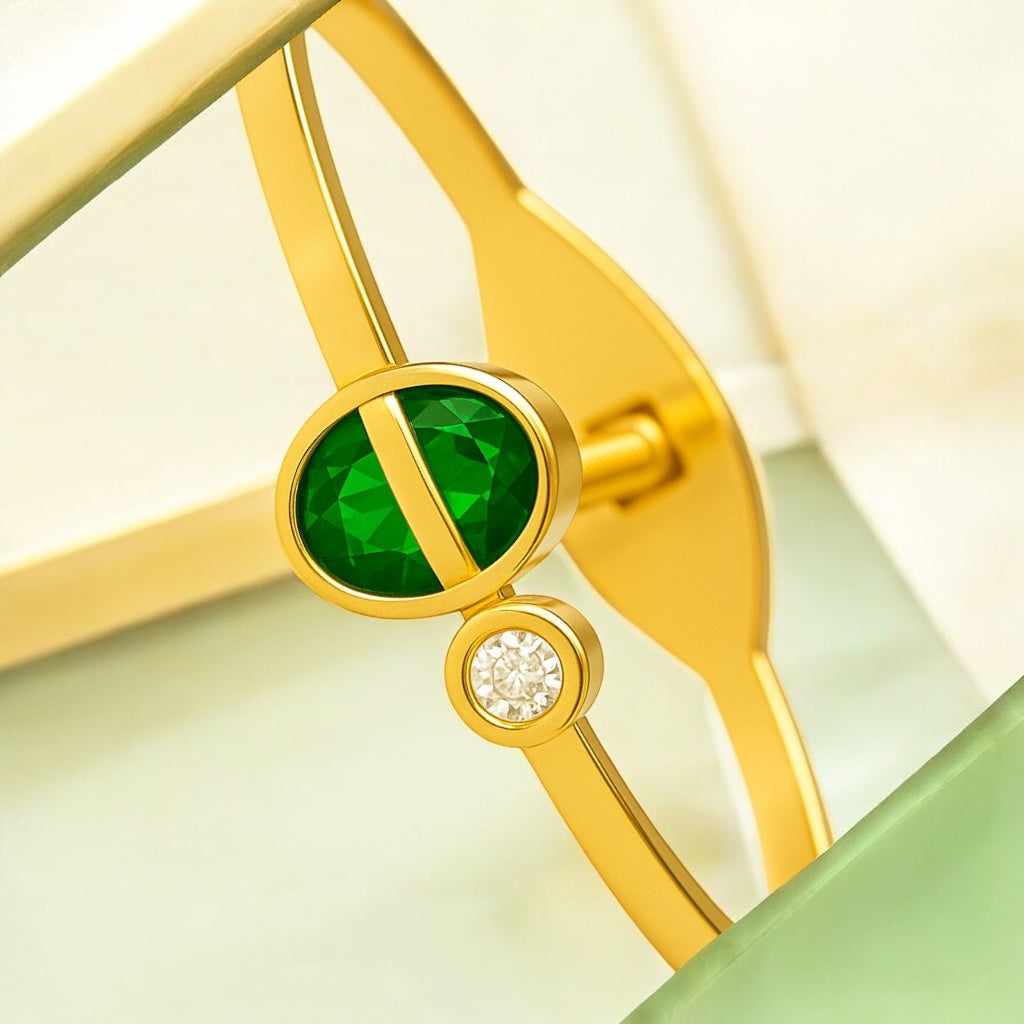 Emerald Radiance Designer Bracelet Emerosa Jewellery